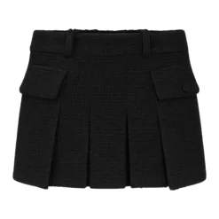 Hot Pleated Tweed Miniskirt Dame Nederdele