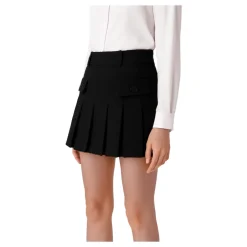 Hot Pleated Tweed Miniskirt Dame Nederdele