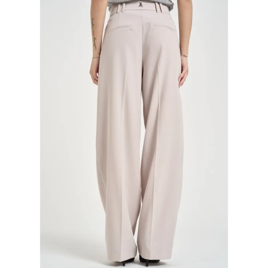 Hot Plisserede Wide Trousers Dame Bukser