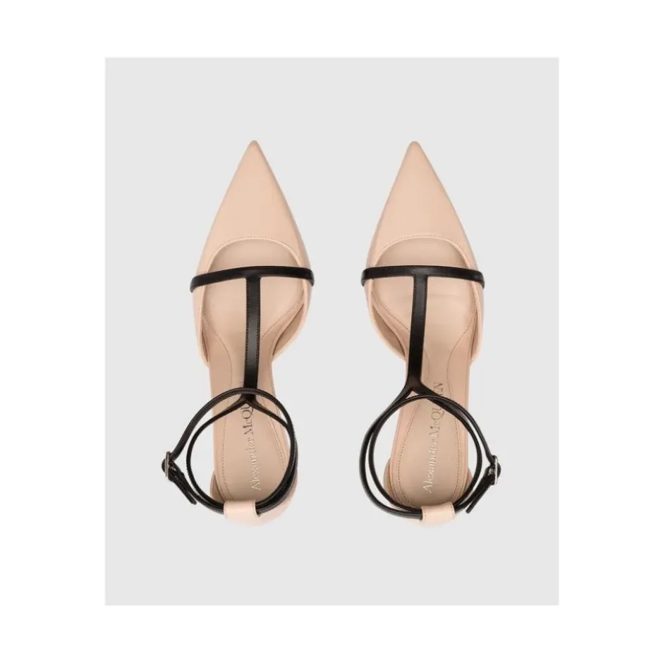 Sale Pointed Toe T-Strap Heels Dame Pumps|Stiletter