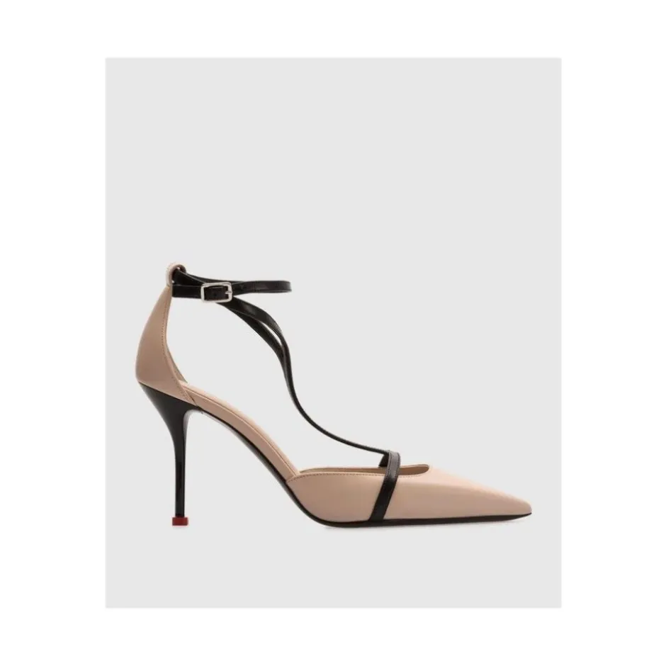Sale Pointed Toe T-Strap Heels Dame Pumps|Stiletter