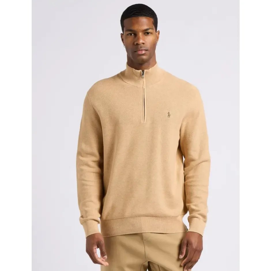 Best Polo Sweater med lynlås i halsen Strik