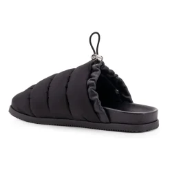 Clearance Polstret læder-mule med lomme Dame Loafers