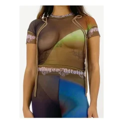 New Polyester Mesh T-Shirt Dame T-Shirts