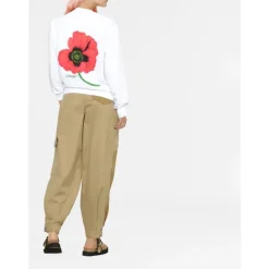 Hot Poppy Crewneck Sweatshirt Dame Sweatshirts|Striktrøjer & Sweatere