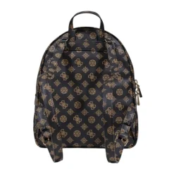 Outlet Print Rucksack med lynlås og flere lommer Dame Rygsække
