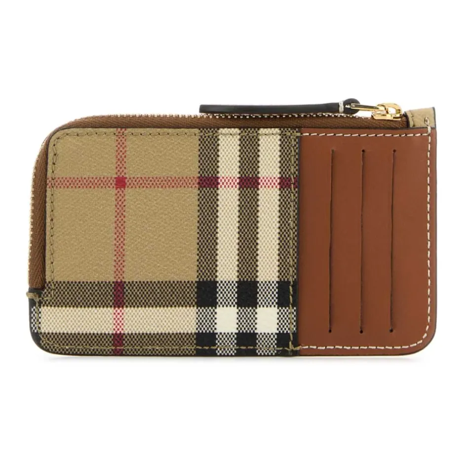 Printed Canvas Card Holder Dame Punge & Kortholder