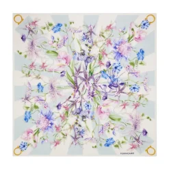 Clearance Printed Silk Foulard Dame Tørklæder