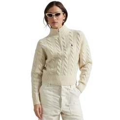 Online Pull col camionneur demi zip Dame Striktrøjer & Sweatere