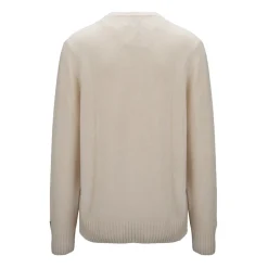 Online Pullover Sweater med Broderet Logo Strik