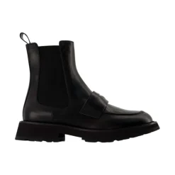Discount Punk Ankelstøvler - /Hvid Læder Chelsea Boots|Støvler