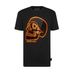 Best Pyntet kranieprint bomuldst-shirt T-Shirts