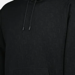 Outlet Quilted Hoodie Oblique Print Trøjer