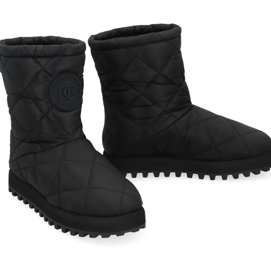 Outlet Quilted Nylon City Boots Vinterstøvler