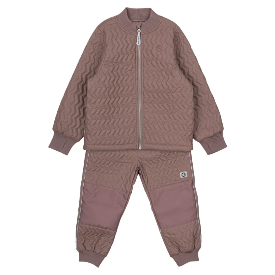 Sale Quilted Termosæt - Twilight Mauve Børn Overtøj