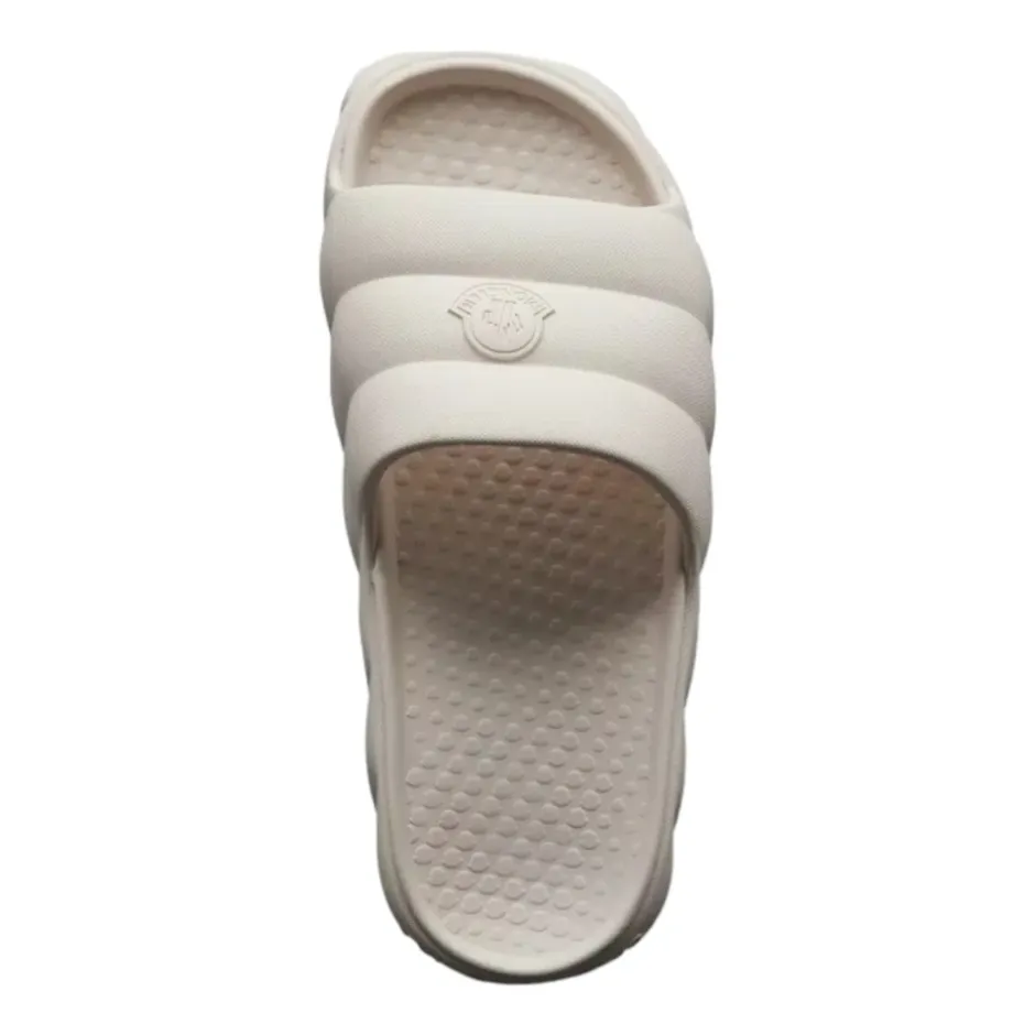 Sale Quiltede Offwhite Sommer Sliders Sandaler