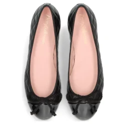 Online Quiltet læderballerina med 2,5 cm hæl Dame Ballerina Sko