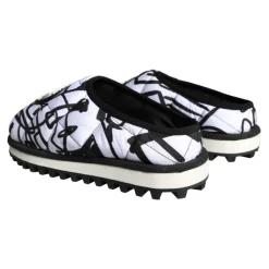 New Quiltet Logo Slide Sandaler Hvid Hjemmesko