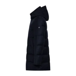 Discount Quiltet Parka med paspolerede sidelommer Frakker