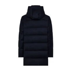 Discount Quiltet Parka med paspolerede sidelommer Frakker