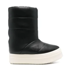Clearance Quiltet Slip-On Sko med Tyk Sål Vinterstøvler