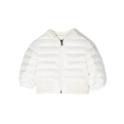 New Quiltet Vatteret Jakke med Logo Patch Børn Jakker