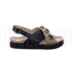 Outlet Raffia Stone Stilfulde Sommer Sandaler Dame Sandaler