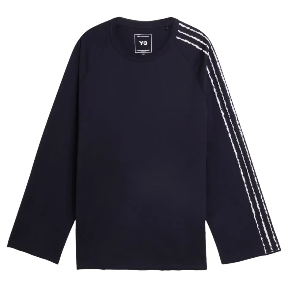 Online Raw Edge 3-Stripes Langærmet T-shirt T-Shirts & Toppe|Træningstrøjer