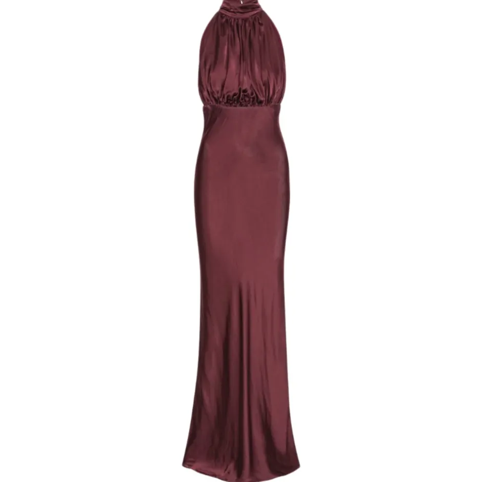Sale Halterneck Maxi Kjole Dame Kjoler