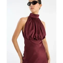 Sale Halterneck Maxi Kjole Dame Kjoler
