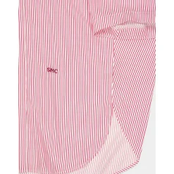 New Rød Stribet Silkeskjorte Dame Bluser & Skjorter