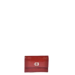 Outlet Red crocodile print wallet Dame Punge & Kortholder