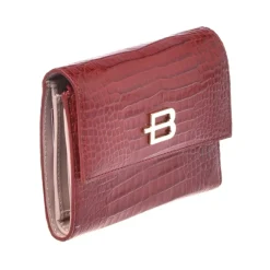 Outlet Red crocodile print wallet Dame Punge & Kortholder