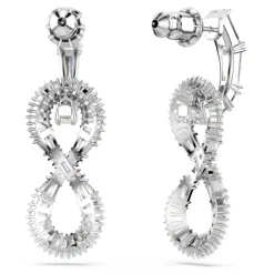 Outlet Øreringe Unisex Hyperbola Infinity Hvid Rhodium-belagt 5679793 Dame Smykker