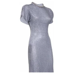 Best Rhinestone Mesh Midi Dress Dame Kjoler