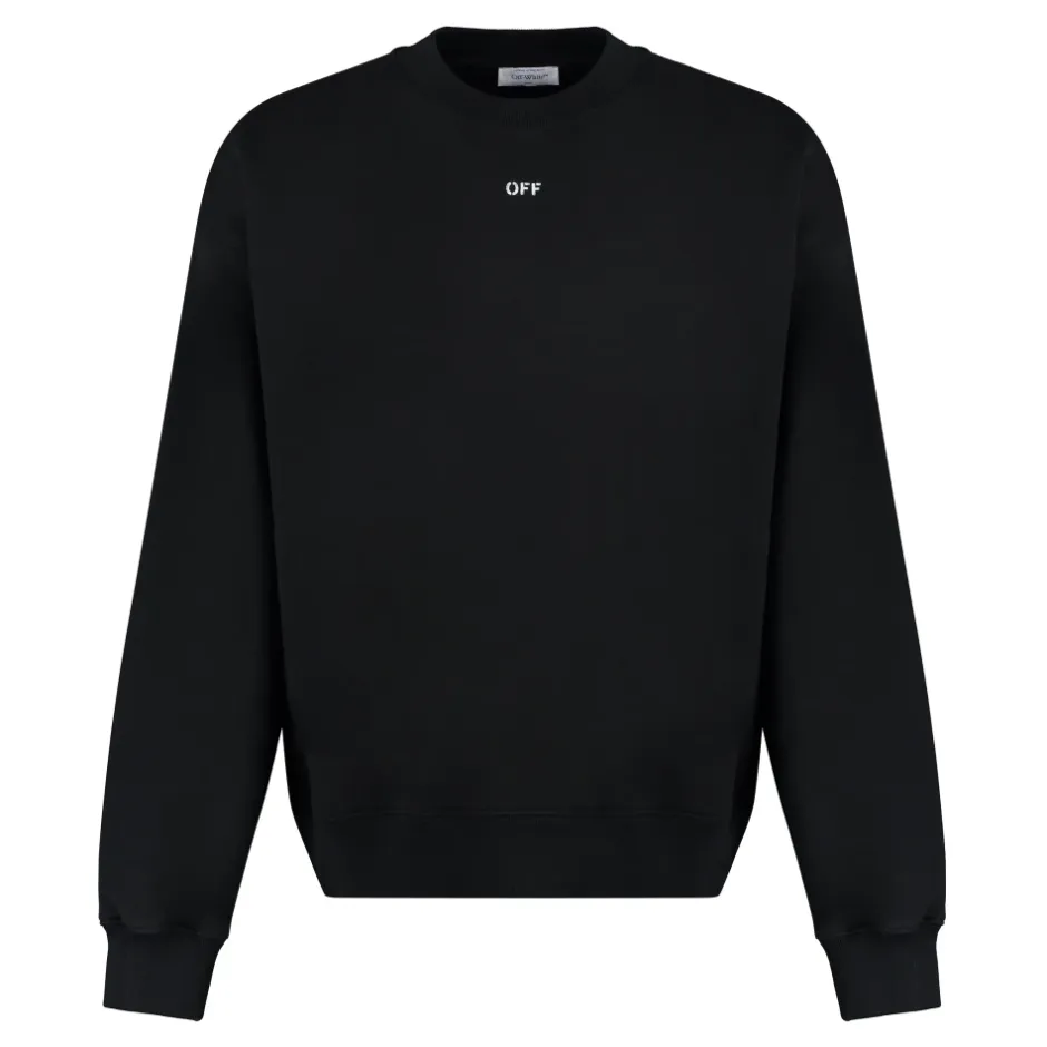 Discount Ribbet Bomuld Crew-Neck Sweatshirt Sweatshirts