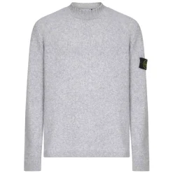 Outlet Ribbet Crewneck Sweater i Strik