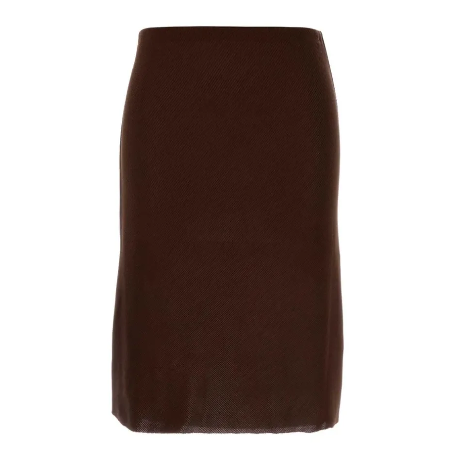 New Ribstrikket Pencil Skirt Dame Nederdele