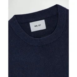 Outlet Ribstrikket Pullover med Rund Hals Strik