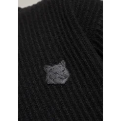 Best Ribstrikket sweater med logo Strik