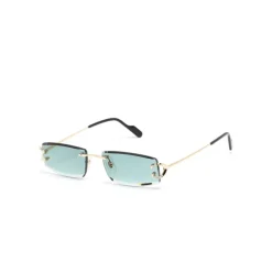 Clearance Rimless Rectangle Solbriller Solbriller