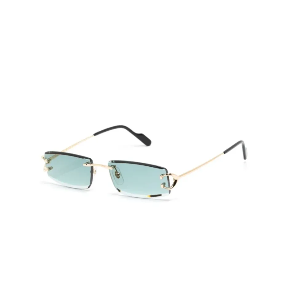 Clearance Rimless Rectangle Solbriller Solbriller