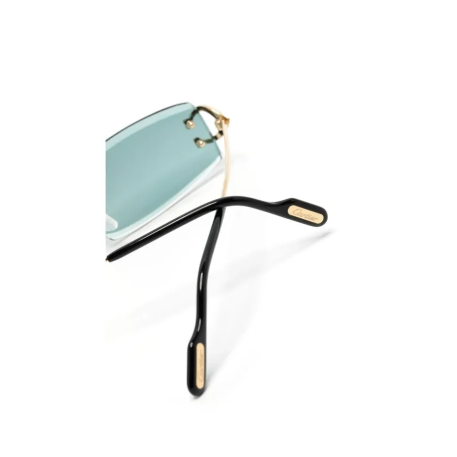 Clearance Rimless Rectangle Solbriller Solbriller