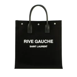 Rive Gauche Logo Tote Bag Dame Indkøbstasker