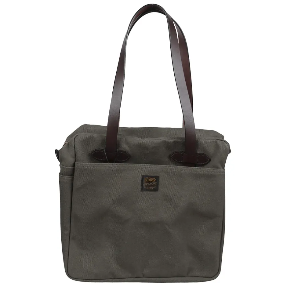 Hot Robust Twill Tote Bag med Lynlås Tasker