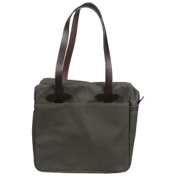 Hot Robust Twill Tote Bag med Lynlås Tasker