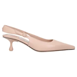 Best Rosa Læder Højhælede Sandaler Dame Pumps|Stiletter