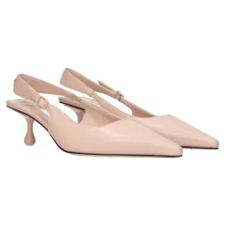 Best Rosa Læder Højhælede Sandaler Dame Pumps|Stiletter