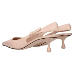 Best Rosa Læder Højhælede Sandaler Dame Pumps|Stiletter