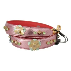 Discount Rosa Læder Studded Skulderrem Dame Tilbehør Til Tasker